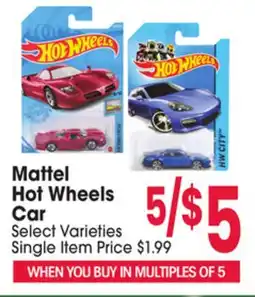 Jewel-Osco Mattel Hot Wheels Car offer