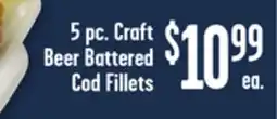 Jewel-Osco 5 pc. Craft Beer Battered Cod Fillets offer