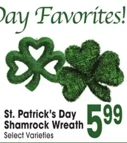 Jewel-Osco St. Patrick's Day Shamrock Wreath offer