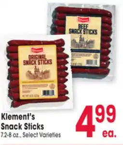 Jewel-Osco Klement's Snack Sticks offer