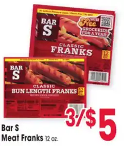 Jewel-Osco Bar S Meat Franks offer