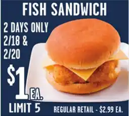 Jewel-Osco FISH SANDWICH offer