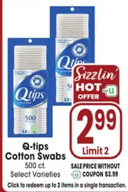 Jewel-Osco Q-tips Cotton Swabs offer