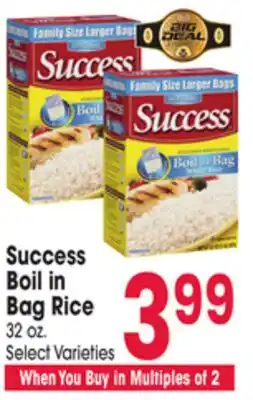 Jewel-Osco Success Boil in Bag Rice offer