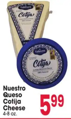 Jewel-Osco Nuestro Queso Cotija Cheese offer