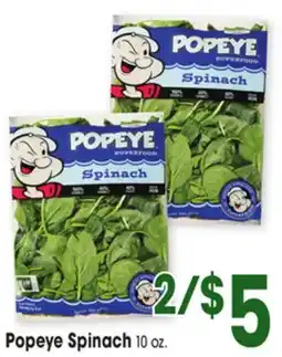 Jewel-Osco Popeye Spinach offer