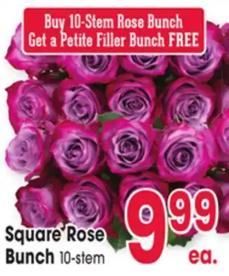 Jewel-Osco Square Rose Bunch offer