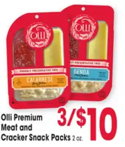 Jewel-Osco Olli Premium Meat and Cracker Snack Packs offer