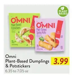 Fresh Thyme Omni Plant-Based Dumplings & Potstickers offer
