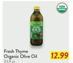Fresh Thyme Fresh Thyme Organic Olive Oil offer