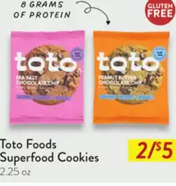 Fresh Thyme Toto Foods Superfood Cookies offer