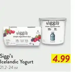 Fresh Thyme Siggi's Icelandic Yogurt offer
