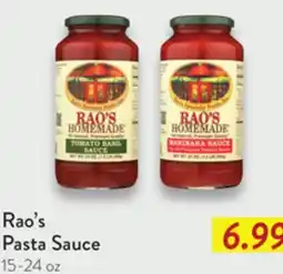 Fresh Thyme Rao's Pasta Sauce offer