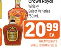 Tony’s Fresh Market Crown Royal Whisky offer