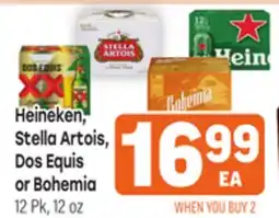 Tony’s Fresh Market Heineken, Stella Artois, Dos Equis or Bohemia offer