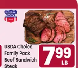 Tony’s Fresh Market USDA Choice Family Pack Beef Sandwich Steak offer