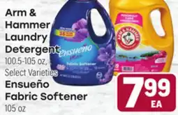 Tony’s Fresh Market Arm & Hammer Laundry Detergent or Ensueño Fabric Softener offer