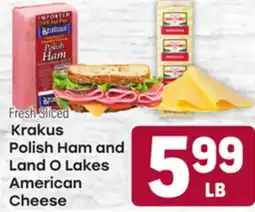Tony’s Fresh Market Krakus Polish Ham and Land O Lakes American Cheese offer