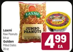 Tony’s Fresh Market Laxmi Raw Peanuts 64 oz., Golden Pitted Dates 28 oz offer