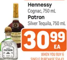 Tony’s Fresh Market Hennessy Cognac, 750 mL Patron Patron Silver offer