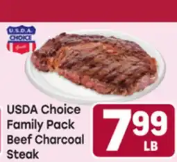 Tony’s Fresh Market USDA Choice Family Pack Beef Charcoal Steak offer