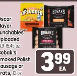 Tony’s Fresh Market Oscar Mayer Lunchables Uploaded 13.9-15.45 oz Bobak's Smoked Polish Sausage or Brats, 12 oz offer