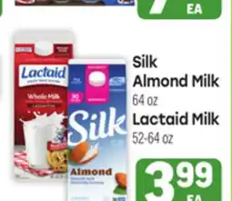 Tony’s Fresh Market Silk Almond Milk 64 oz Lactaid Milk Lactaid Milk 52-64 oz offer