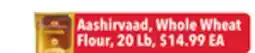 Tony’s Fresh Market Aashirvaad, Whole Wheat Flour offer