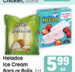 Tony’s Fresh Market Helados Ice Cream Bars or Bolis offer