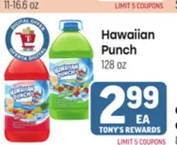 Tony’s Fresh Market Hawaiian Punch offer