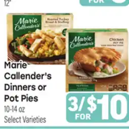 Tony’s Fresh Market Marie Callender's Dinners or Pot Pies offer