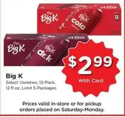 Kroger Big K offer