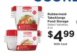 Kroger Rubbermaid TakeAlongs Food Storage offer