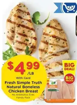 Kroger Fresh Simple Truth Natural Boneless Chicken Breast offer