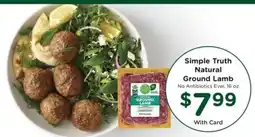 Kroger Simple Truth Natural Ground Lamb offer