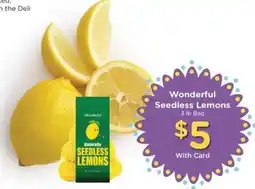 Kroger Wonderful Seedless Lemons offer