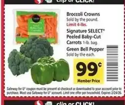 Safeway Green Bell Pepper offer