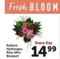 Safeway Radiant Hydrangea Rose Mini Bouquet offer