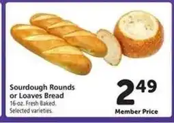 Safeway Sourdough Rounds or Loaves Bread offer