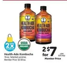Safeway Health-Ade Kombucha offer