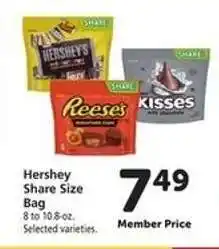 Safeway Hershey Share Size Bag offer