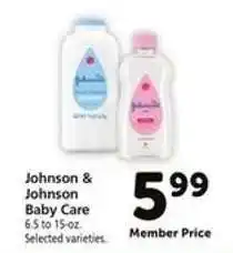 Safeway Johnson & Johnson Baby Care offer
