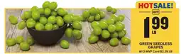 Food Lion Green Seedless Grapes offer