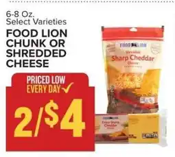 Food Lion Food Lion Chunk or Shredded Cheese offer