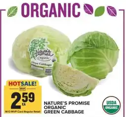 Food Lion Nature's Promise Organic Green Cabbage offer