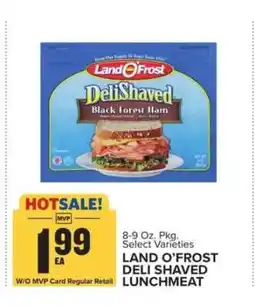 Food Lion Land O'Frost Deli Shaved Lunchmeat offer
