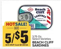 Food Lion Beach Cliff Sardines offer