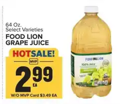 Food Lion FOOD LION GRAPE JUICE offer
