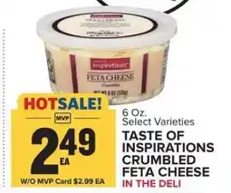 Food Lion Taste of Inspirations Crumbled Feta Cheese offer