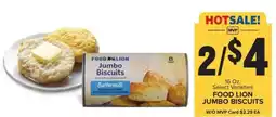 Food Lion FOOD LION JUMBO BISCUITS offer